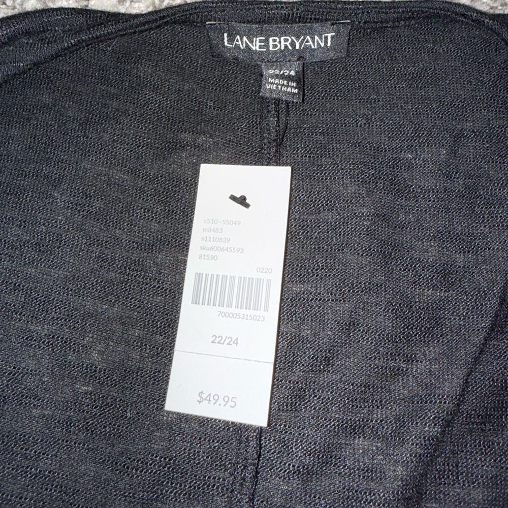 NWT 🏷️ Lane Bryant Black Knit Cardigan size 22/24 - Picture 2 of 4